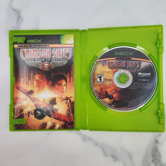 XBox Live Crimson Skies High Road to Revenge Teen Manual Microsoft video Games - Picture 3 of 4